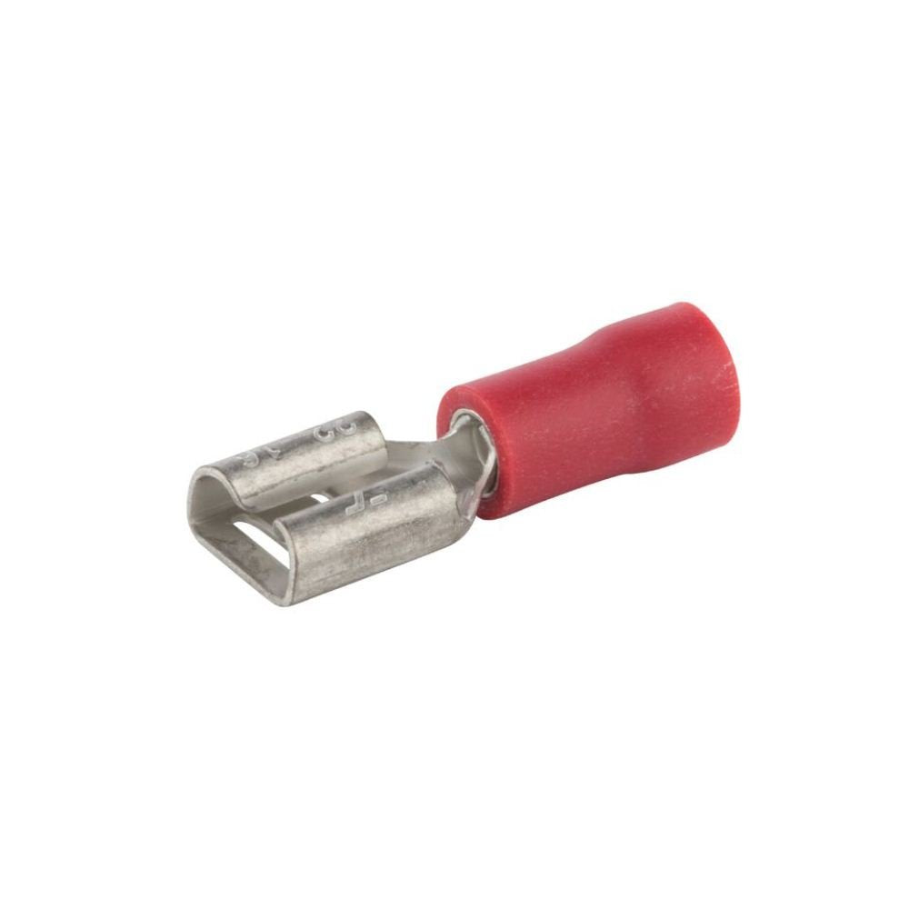 Vinyl Insulated Female Disconnect, 22-18 Wire Size, 0.250" x 0.032" Tab Size