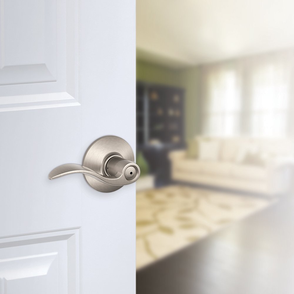 Schlage Accent Satin Nickel Privacy Lever a lot of 4
