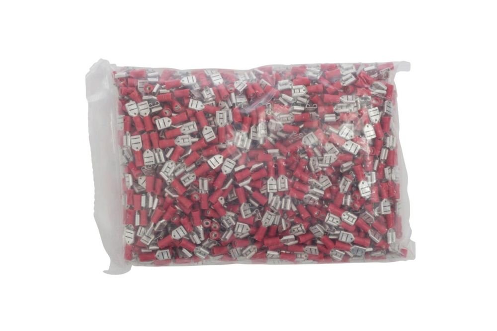 Vinyl Insulated Female Disconnect, 22-18 Wire Size, 0.250" x 0.032" Tab Size