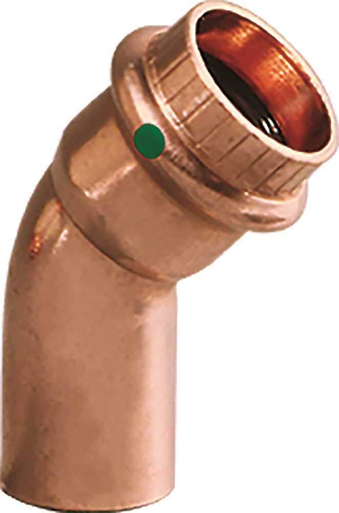 Viega 77053 3/4 in. x 3/4 in. Copper 45-Degree Street Elbow - pack of 10