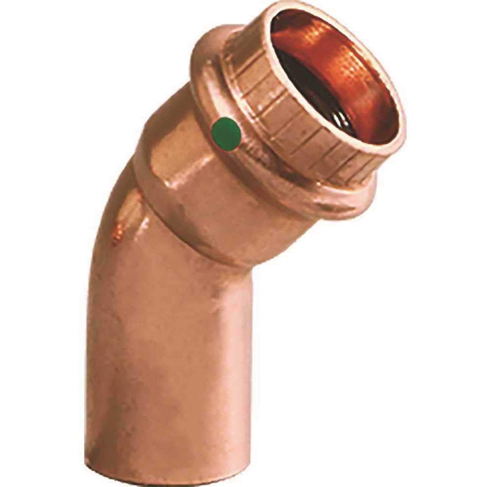 Viega 77053 3/4 in. x 3/4 in. Copper 45-Degree Street Elbow - pack of 10