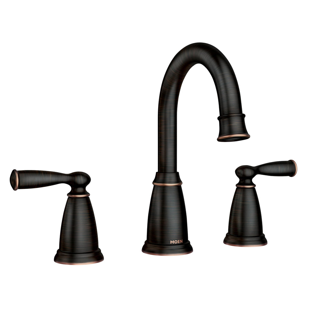 MOEN 84947BRB Banbury 8 in. Widespread Double Handle High-Arc Bathroom Faucet in - Like New