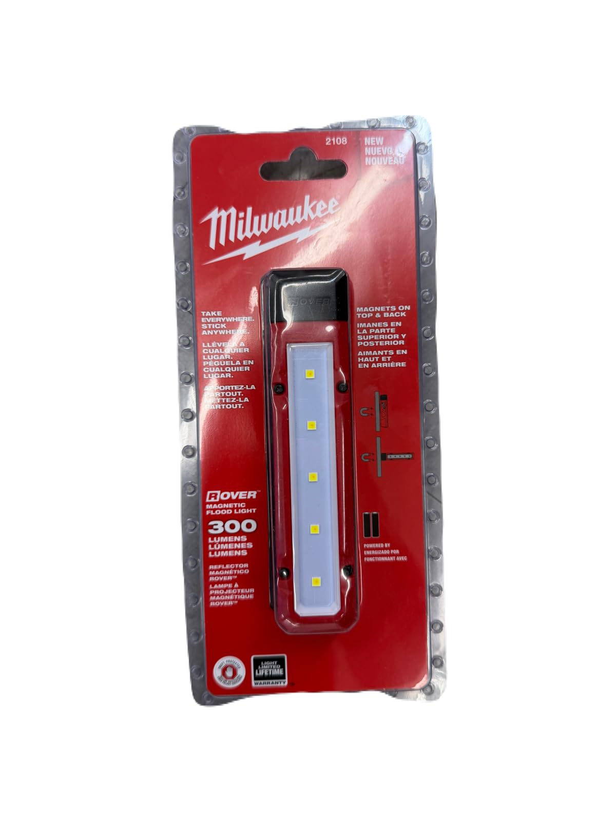 Milwaukee 2108 300-Lumen LED Magnetic Flood Light (BUNDLE)
