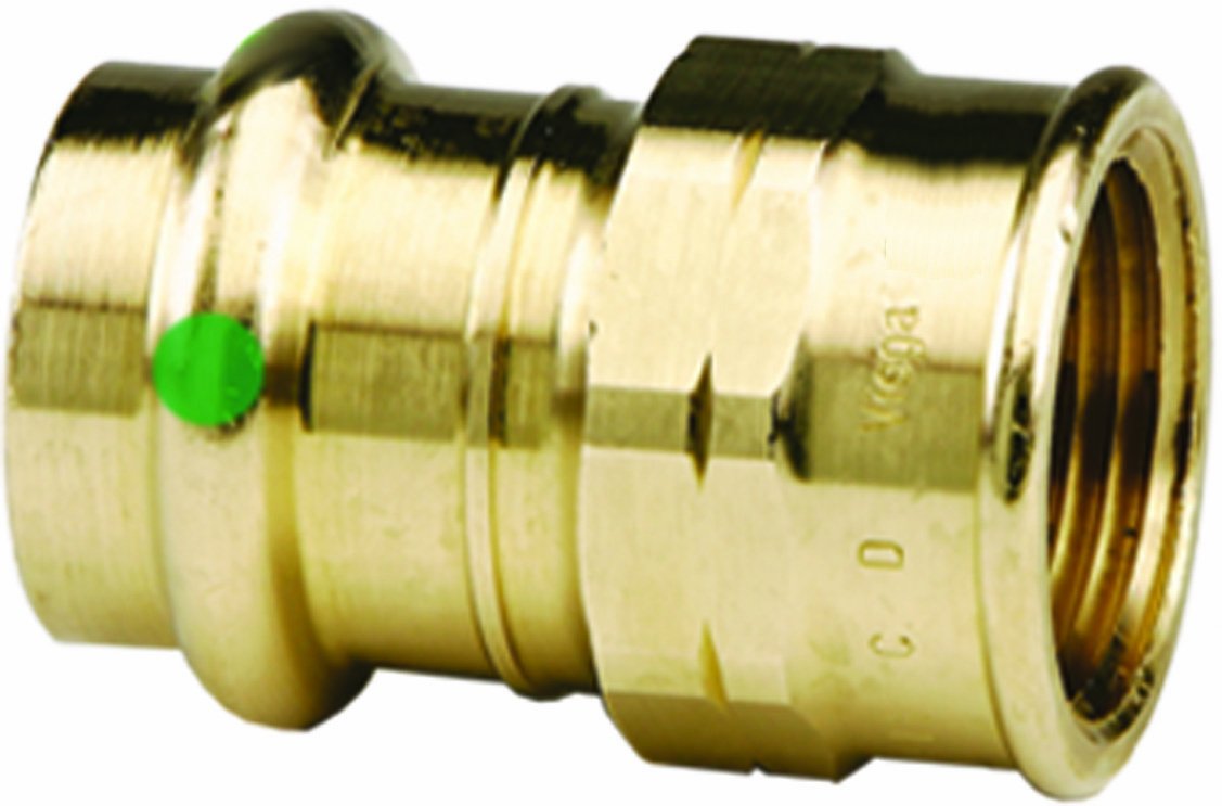 Viega 79305 ProPress Zero Lead Bronze Adapter with Female 1/2-Inch by 3/4-Inch P