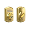 Schlage Camelot Electronic Keypad Deadbolt Lock, Keyless Front Door Entry,