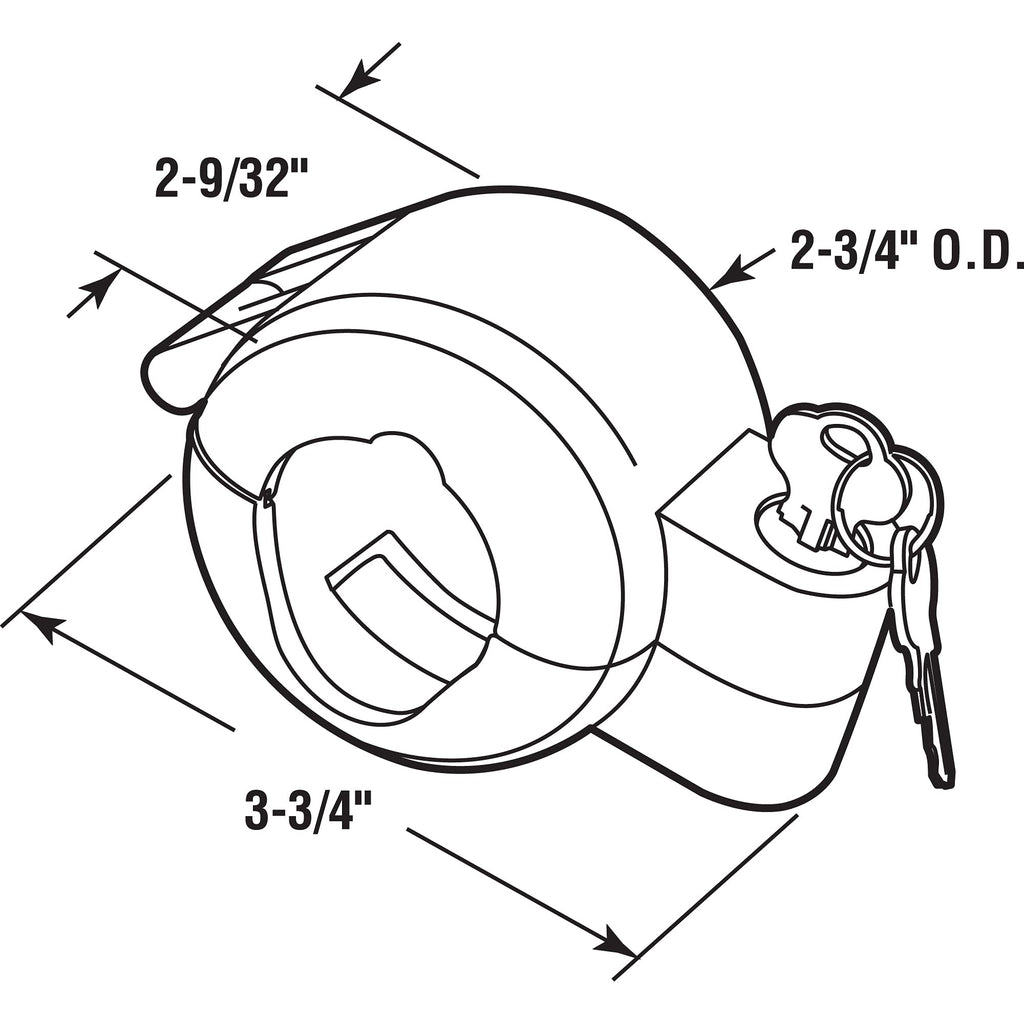 Prime-Line S 4181 Handle Lock-Out Device – Handle Lock with Key to Block Acces