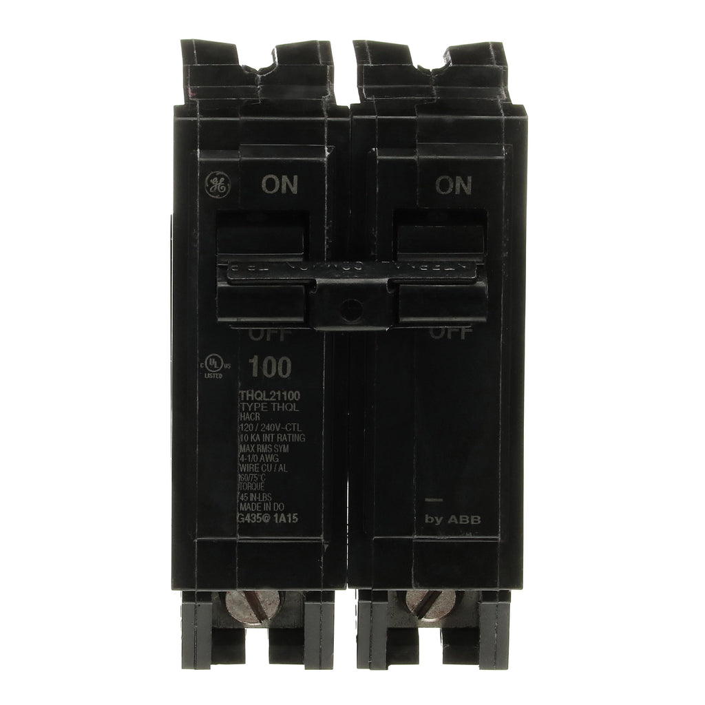 THQL21100 100A Double Pole Circuit Breaker