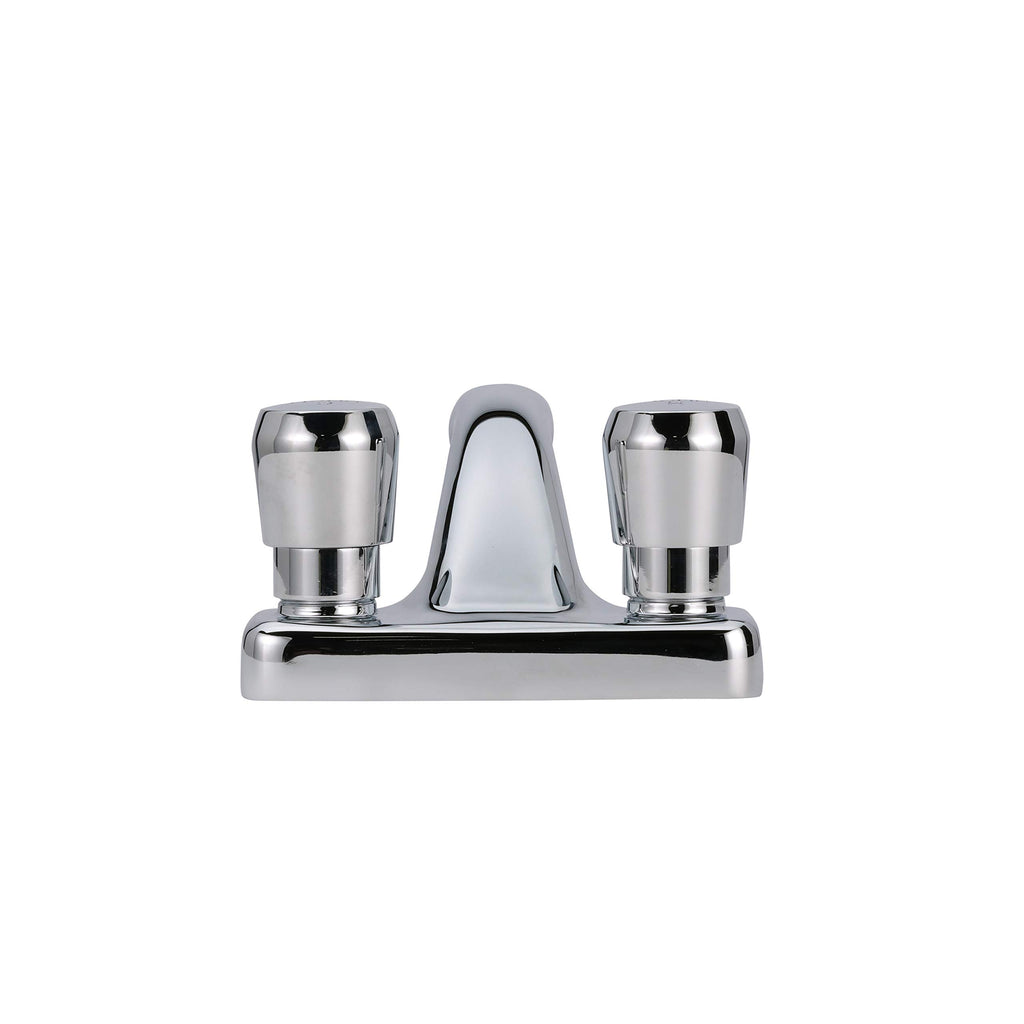 Zurn Z86500-XL-3M AquaSpec Metering Faucet, Deck Mount, 0.5 GPM Vandal-Resistant Pressure-Compensating Spray, Push-Button Handles, Chrome