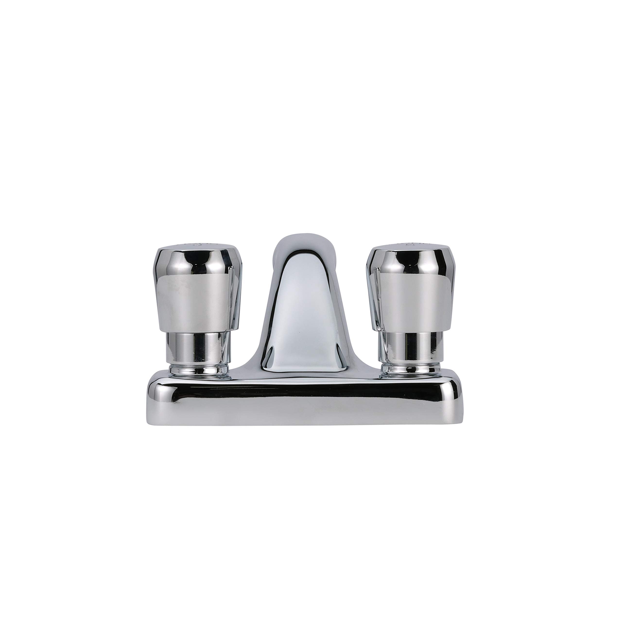 Zurn Z86500-XL-3M AquaSpec Metering Faucet, Deck Mount, 0.5 GPM Vandal-Resistant Pressure-Compensating Spray, Push-Button Handles, Chrome