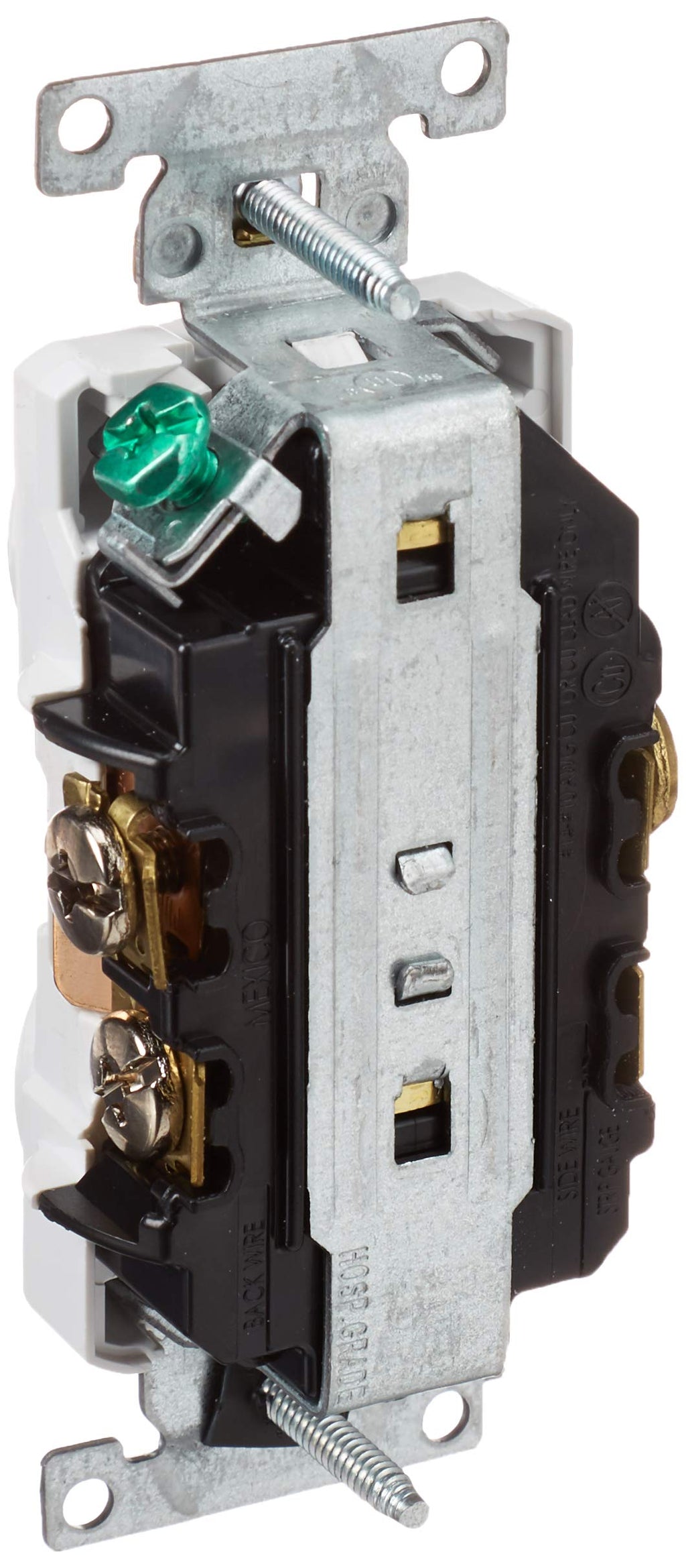 Leviton 8300-HW 20-Amp, 125-Volt, Heavy Duty Hospital Grade, Duplex Receptacle