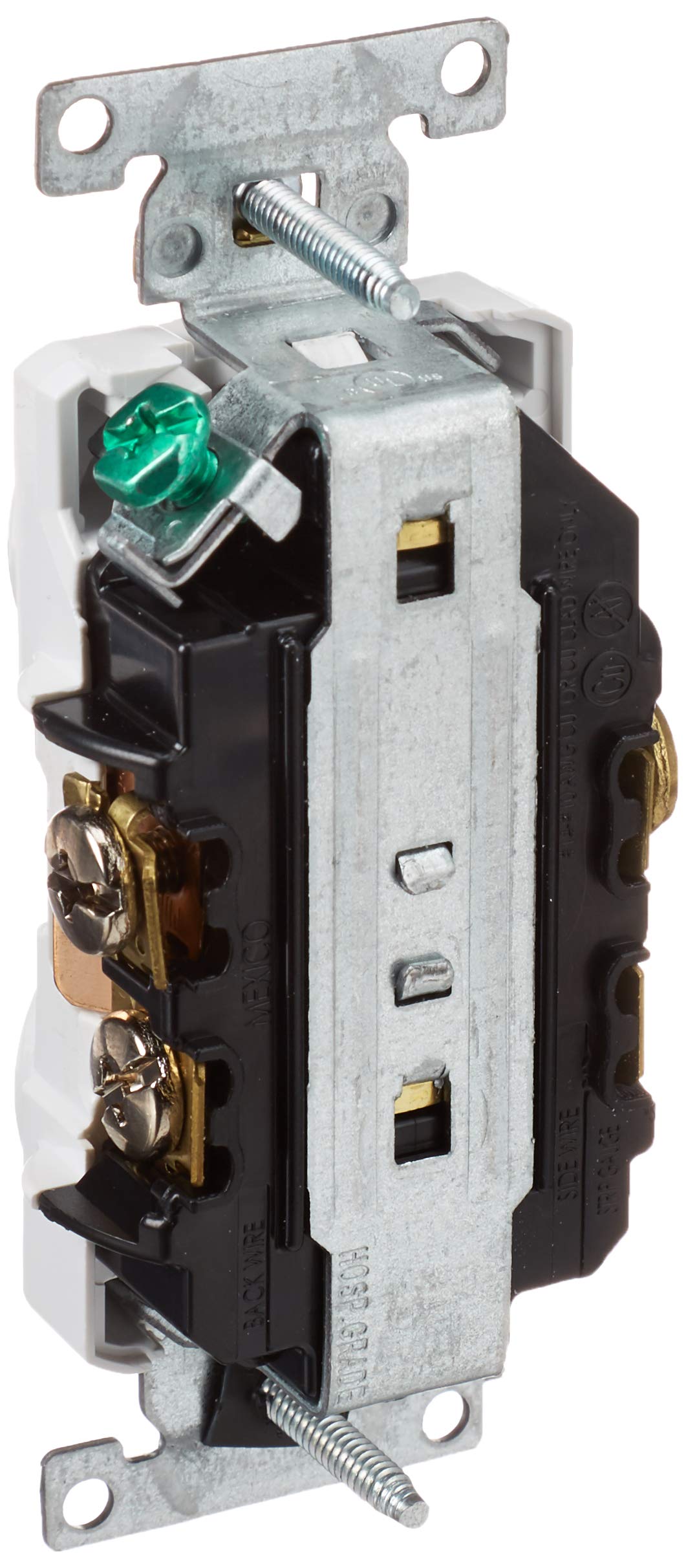 Leviton 8300-HW 20-Amp, 125-Volt, Heavy Duty Hospital Grade, Duplex Receptacle
