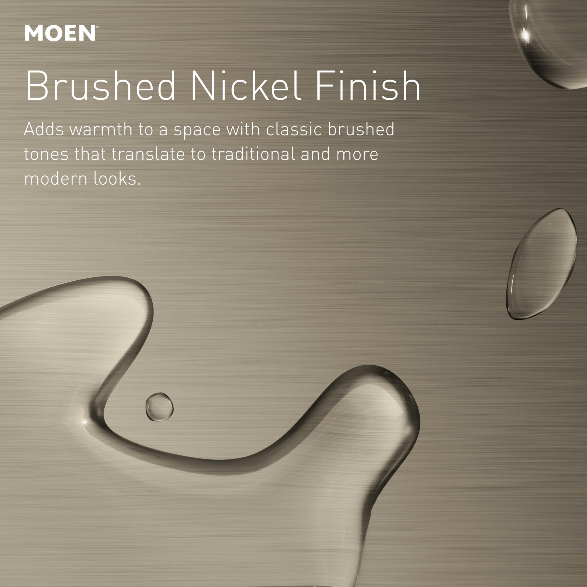 Moen 6410BN Eva 4" Centerset 2-Handle High-Arc Bathroom Faucet - Brushed Nickel - Like New