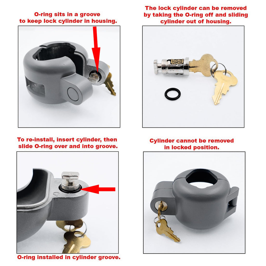 Prime-Line S 4181 Handle Lock-Out Device – Handle Lock with Key to Block Acces