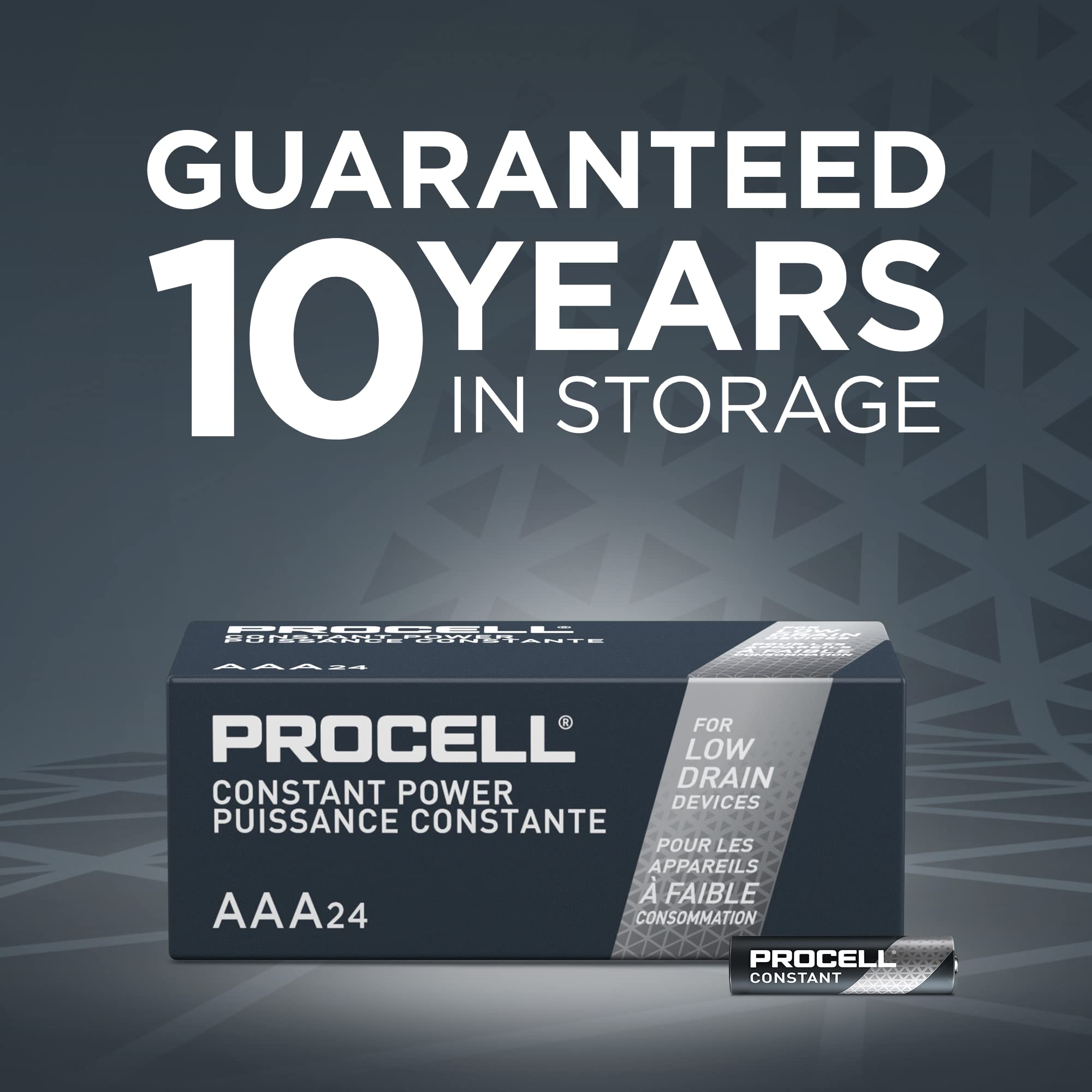 PROCELL Alkaline AAA Batteries, 1.5V Alkaline AAA for Low Drain Professional