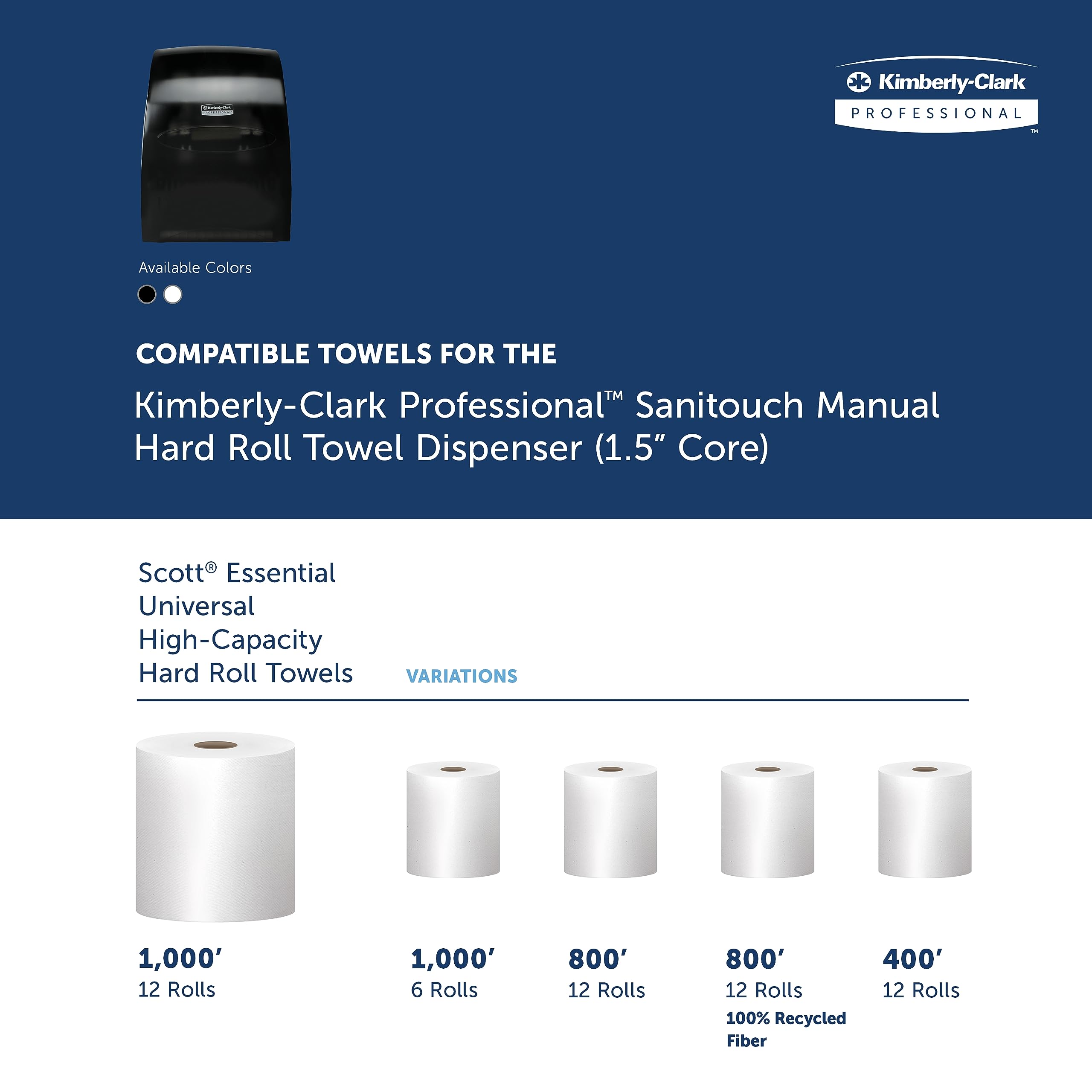Kimberly-Clark Professional Sanitouch Manual Hard Roll Towel Dispenser 09996