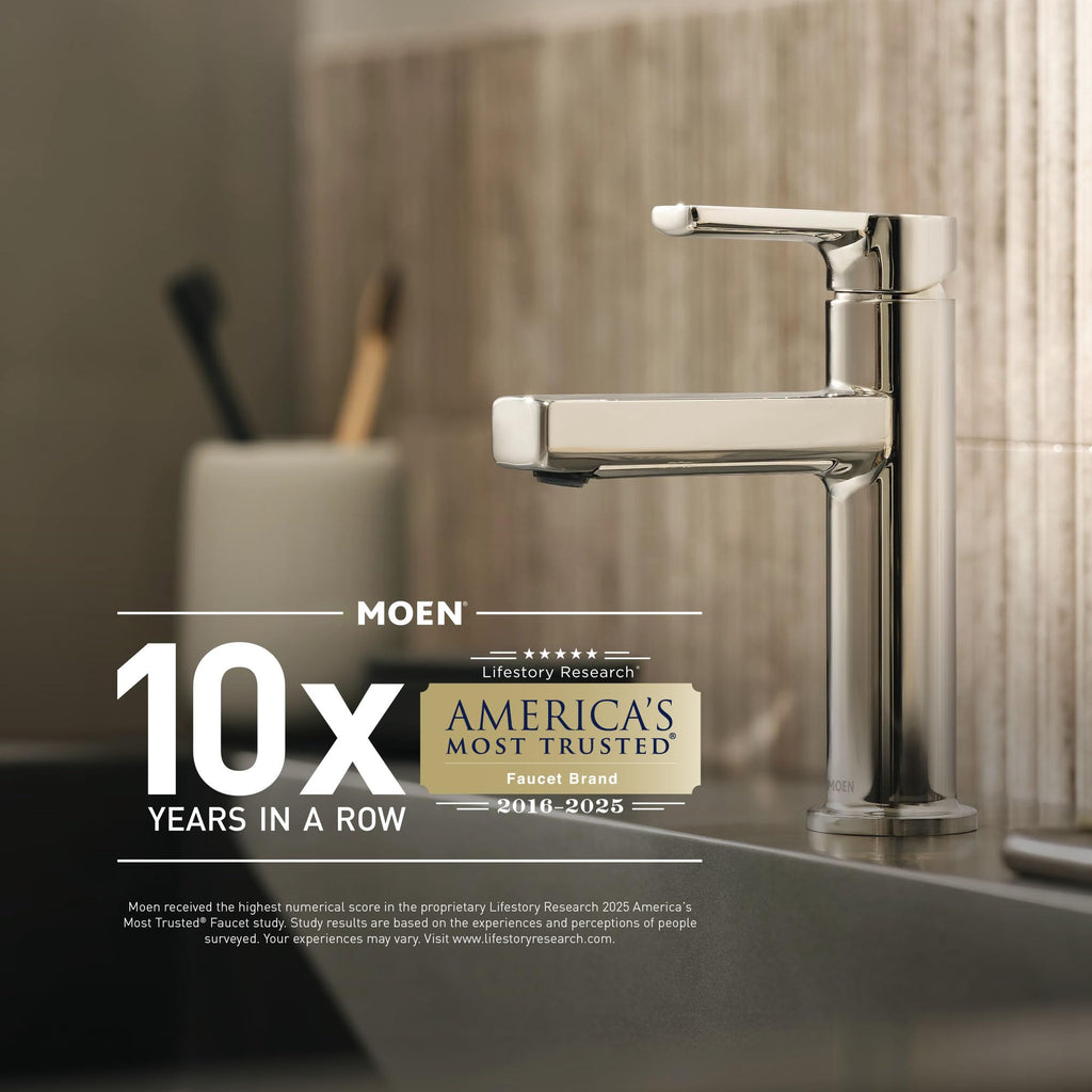 MOEN 84947BRB Banbury 8 in. Widespread Double Handle High-Arc Bathroom Faucet in - Like New