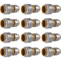 SharkBite Max 3/4 Inch x 1/2 Inch Reducing Coupling, Pack of 12, Push to Connect