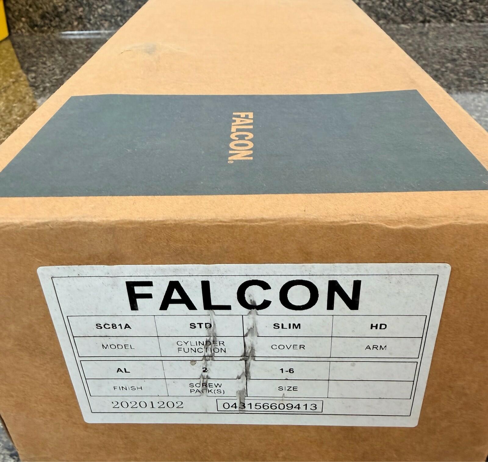 Falcon SC81A Door Closer AL Finish Cylinder Function 2 Cover 1-6