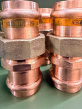 NIBCO 1-1/2 Inch Wrot Copper Press x Press Union PC633 lot of 5