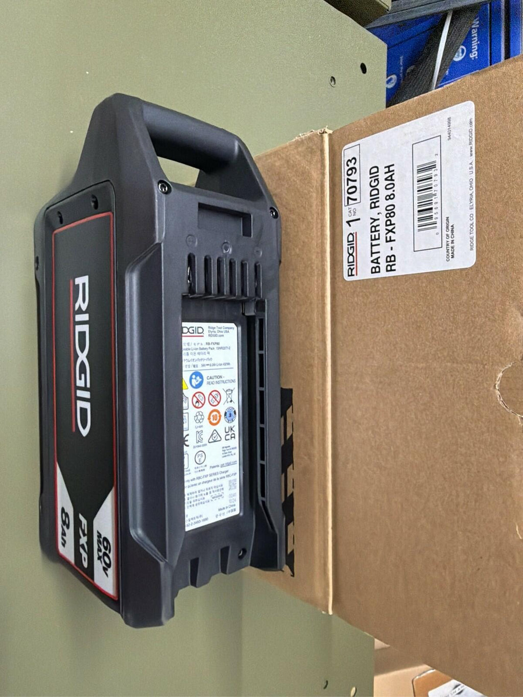 Ridgid 60V FXP 8.0Ah Lithium Ion Battery Pack RB-FXP80