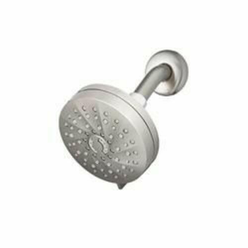 Waterpik Revive Brushed Nickel 7 settings Wallmount Showerhead 1.8 gpm
