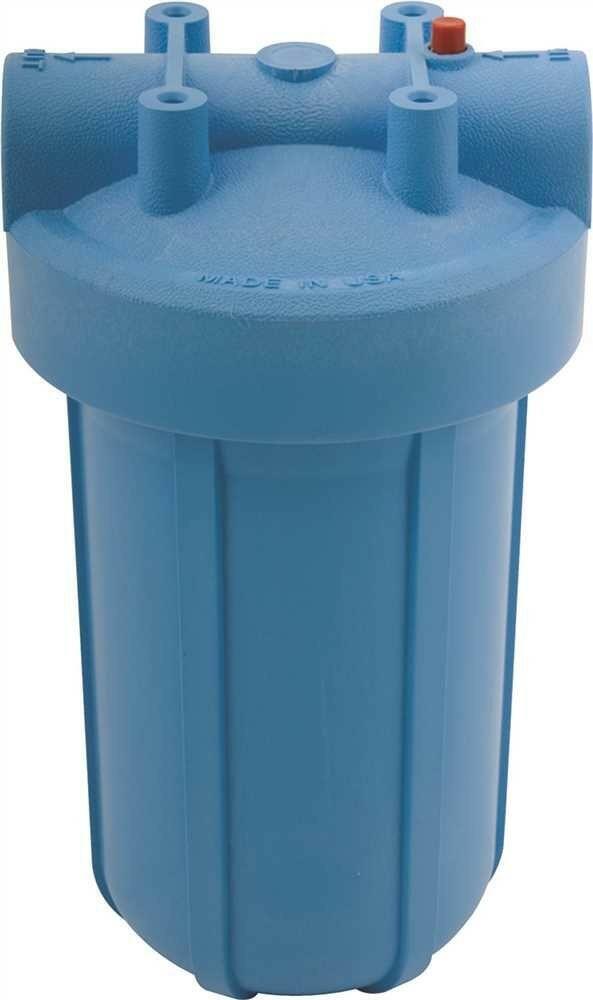 Pentair OMNIFilter BF7 Whole House Water Filtration System, 10" Heavy Duty Big Blue, 1" NPT with Pressure Relief, Reduces Sediment and Rust, Includes RS6 30 Micron Cartridge, Wrench and Bracket