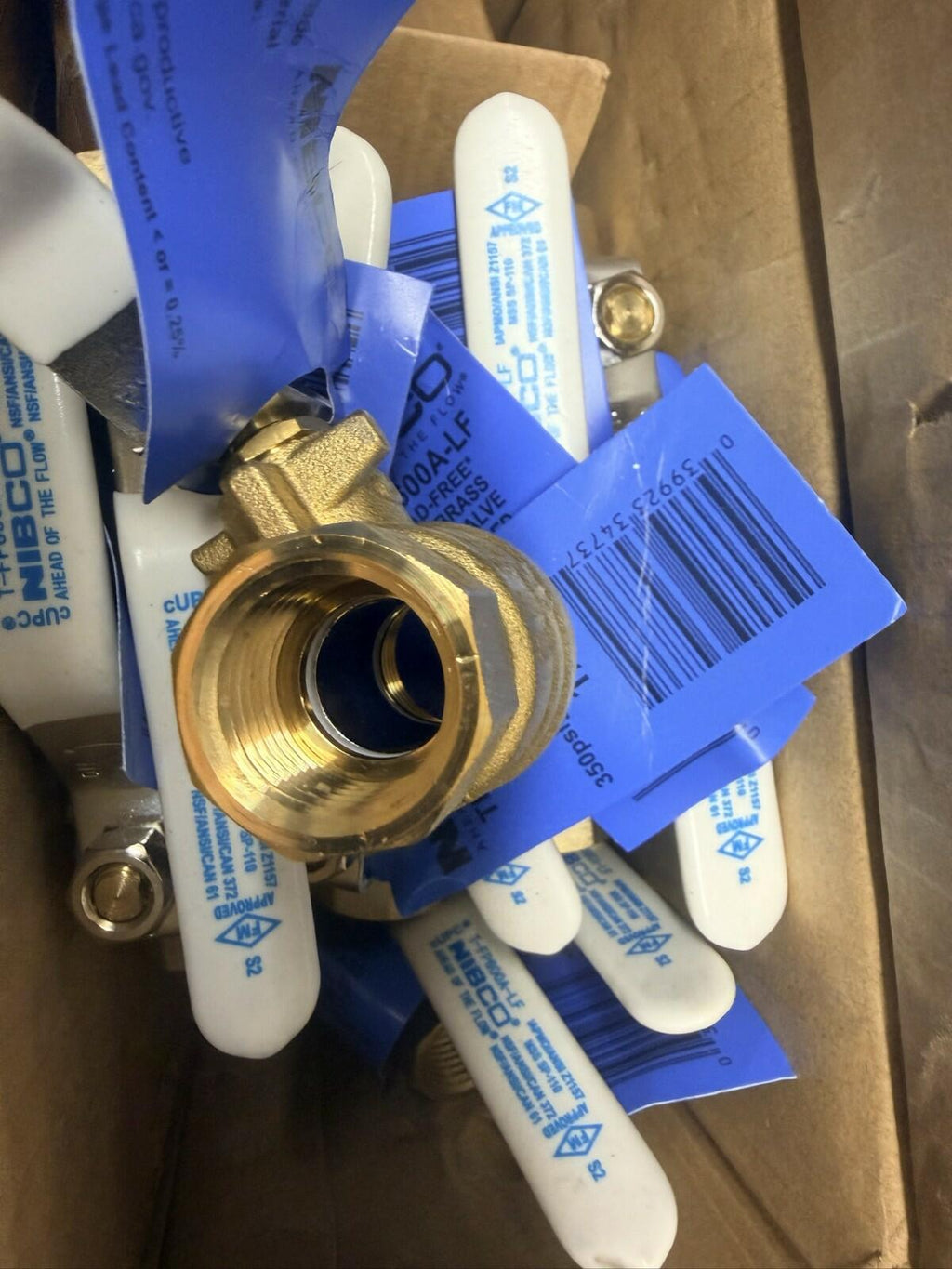Lot of 18 NIBCO NL998X6 1/2" FIP Lead Free Ball Valve