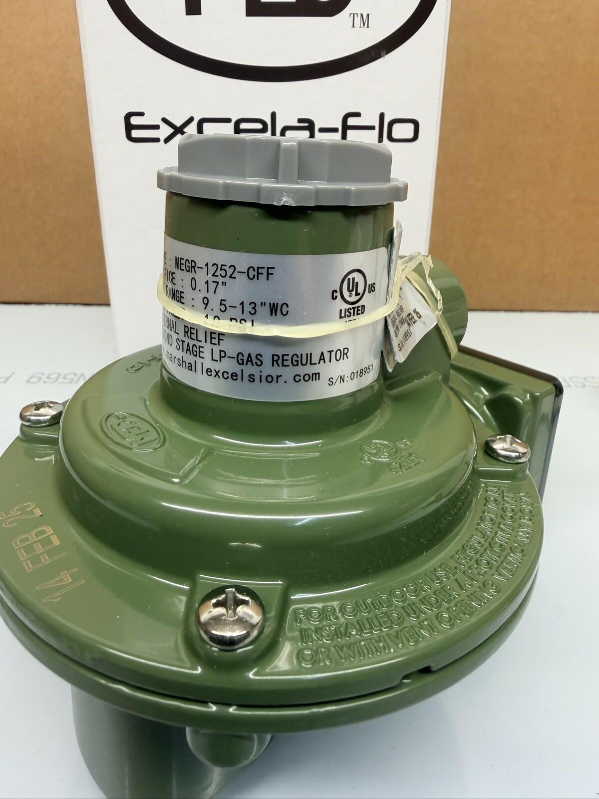 MEC Excela-Flo MEGR-1252-CFF 2nd Stage LP Gas Regulator 1/2 x 3/4 NPT
