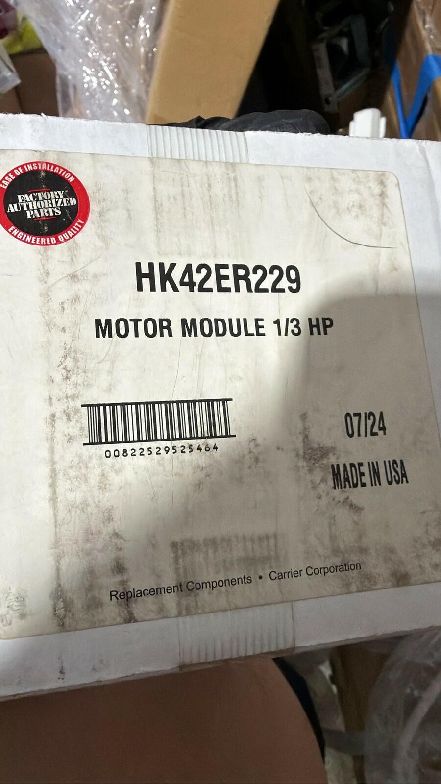 Carrier HK42ER229 Furnace Blower Motor Control Module 1/3 HP