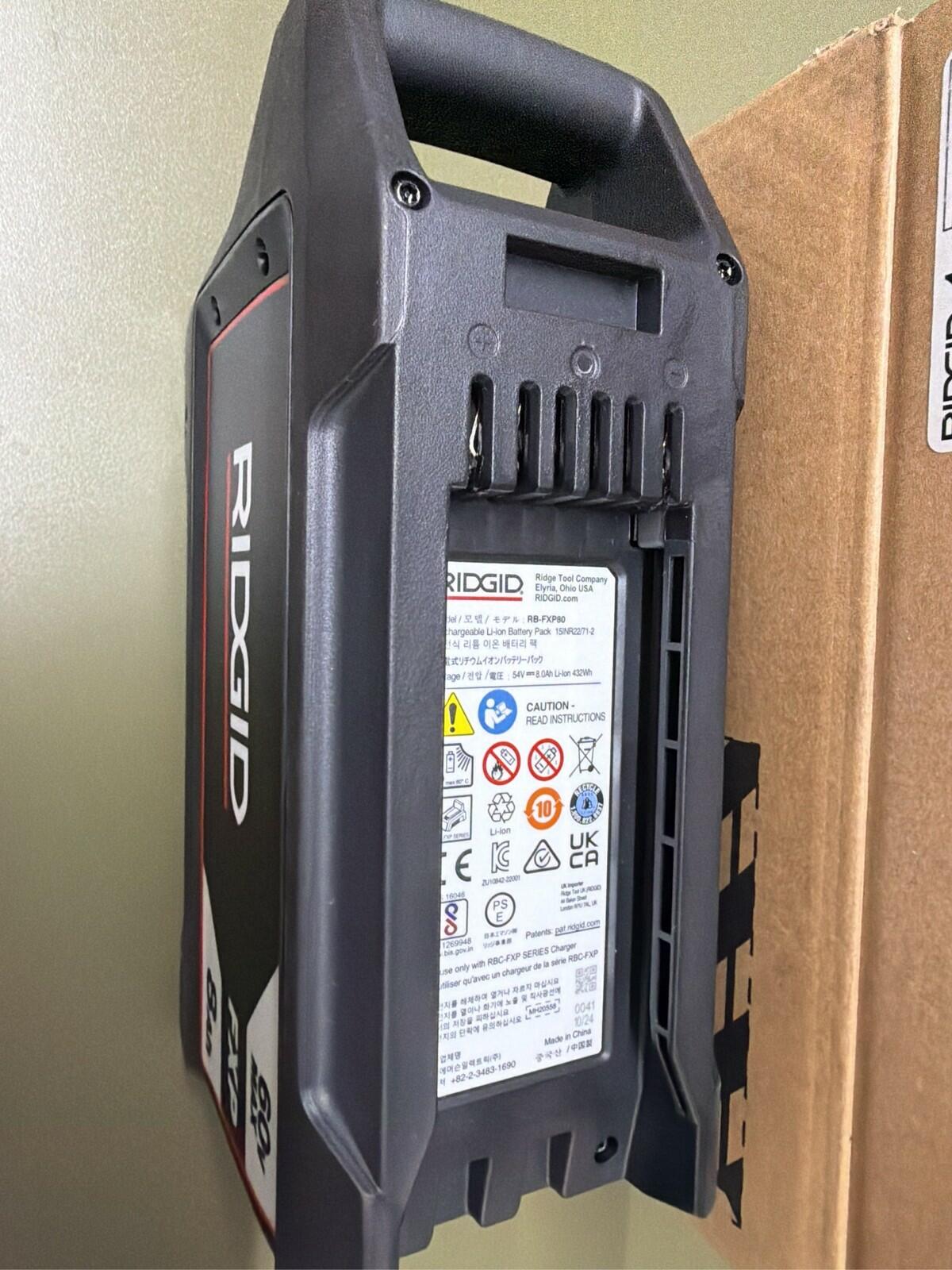 Ridgid 60V FXP 8.0Ah Lithium Ion Battery Pack RB-FXP80
