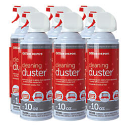 Office Depot® - Tech Duster 10 oz Compressed Air Duster - 8.5" x 5.6