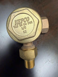 MEPCO 1/2" 1E Thermostatic Steam Trap Brass Angle VAC to 25 PSI