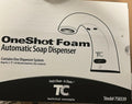 OneShot Foam Automatic Soap Dispenser TC Commercial Stock# 750339 lot of 4