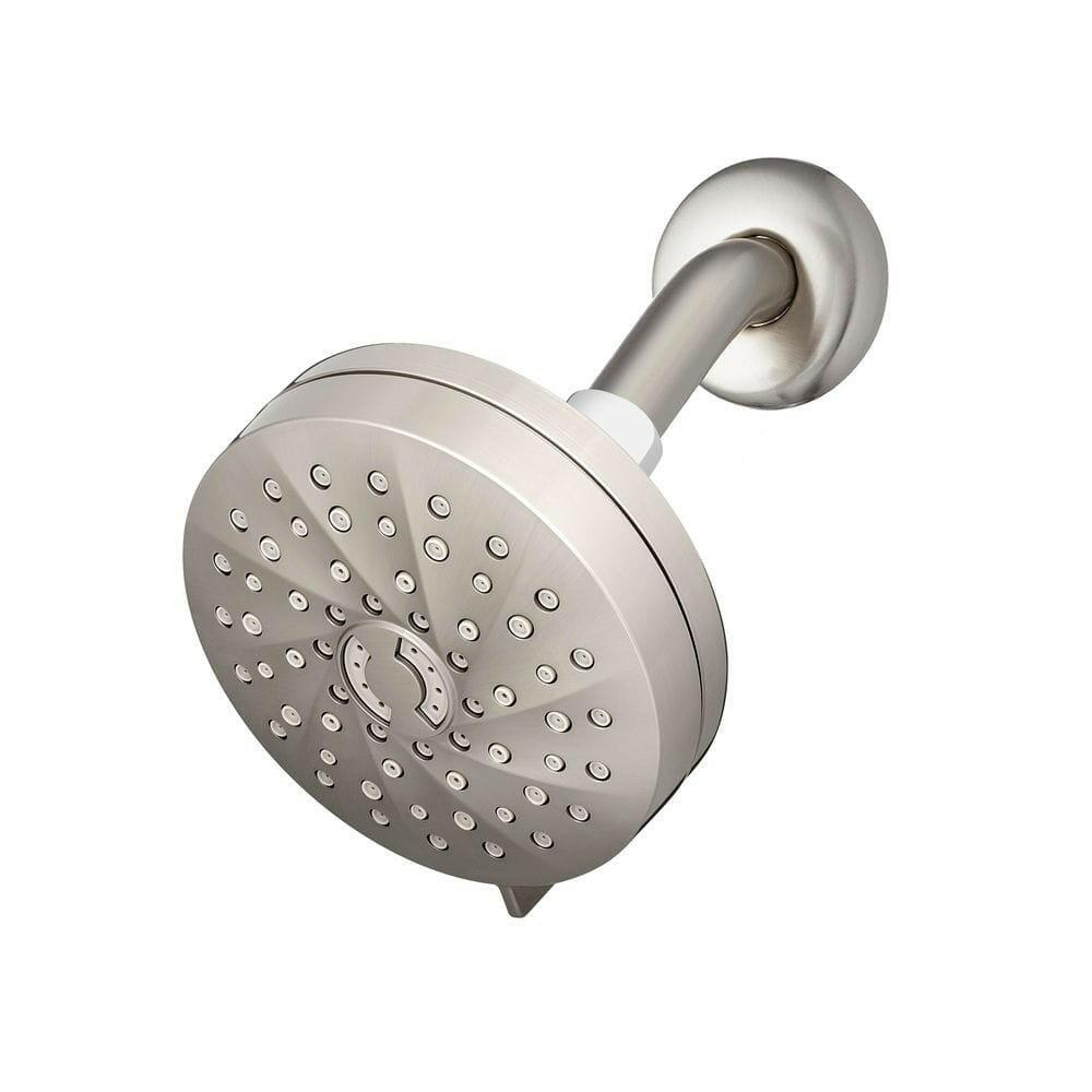 Waterpik Revive Brushed Nickel 7 settings Wallmount Showerhead 1.8 gpm
