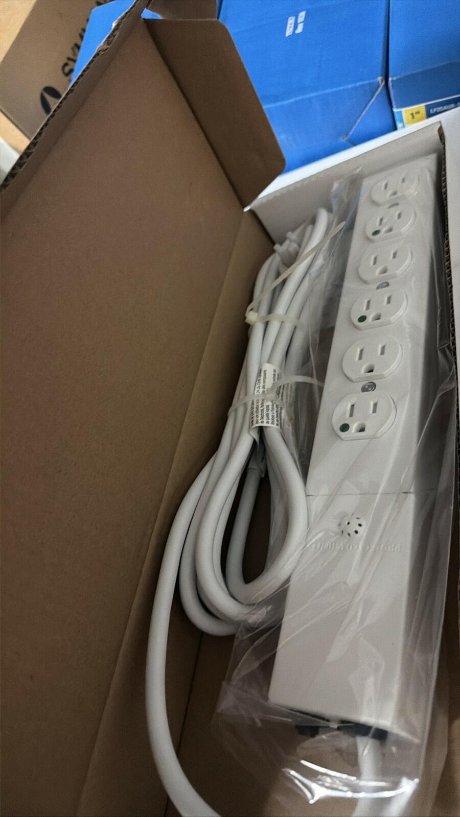 Hubbell SpikeShield HBL6HG15 6-Outlet Hospital Grade Strip 15A 15ft