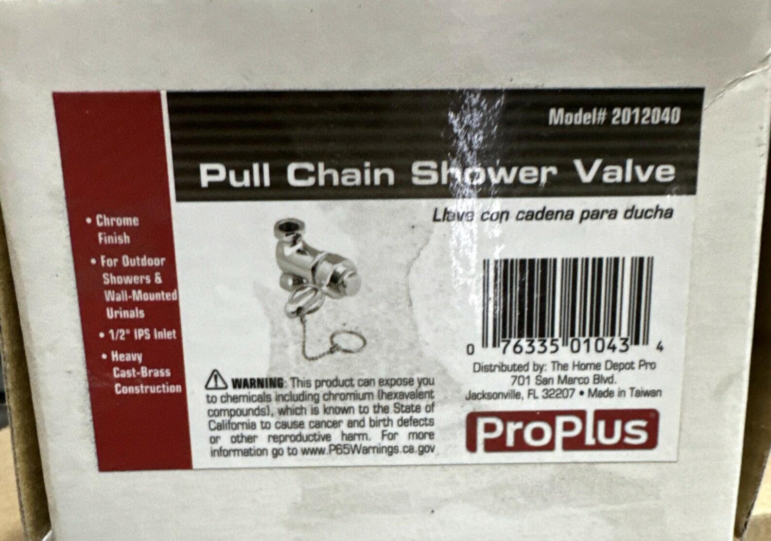 Single-Handle 1-Spray Shower Faucet Valve in Chrome Finish  Lot Of 5