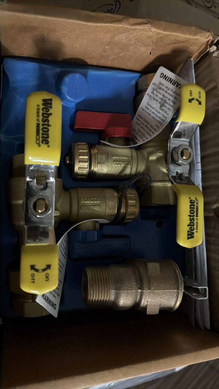 Webstone 3/4" Tankless Water Heater Service Kit