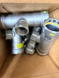 Viega MegaPress G Carbon Steel Press Tee Fitting 25416 lot of 5