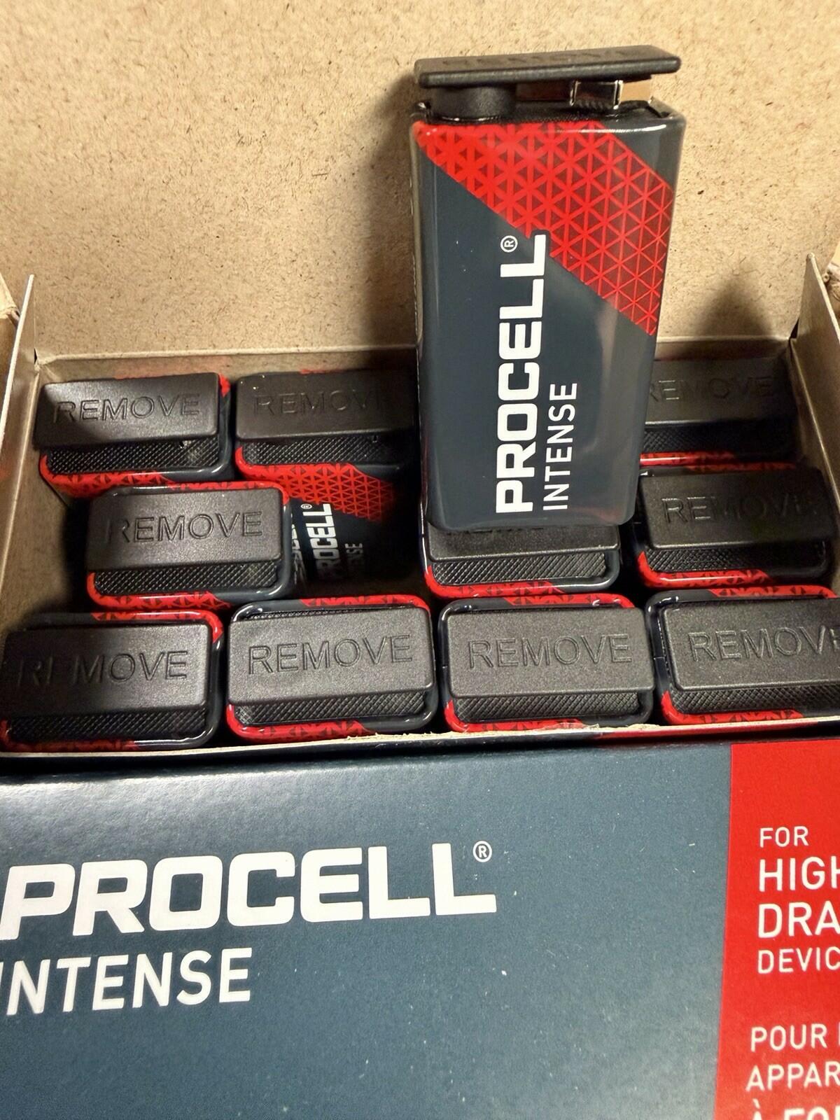 PROCELL 9V Intense Bulk Batteries 72 Count 6 Cartons