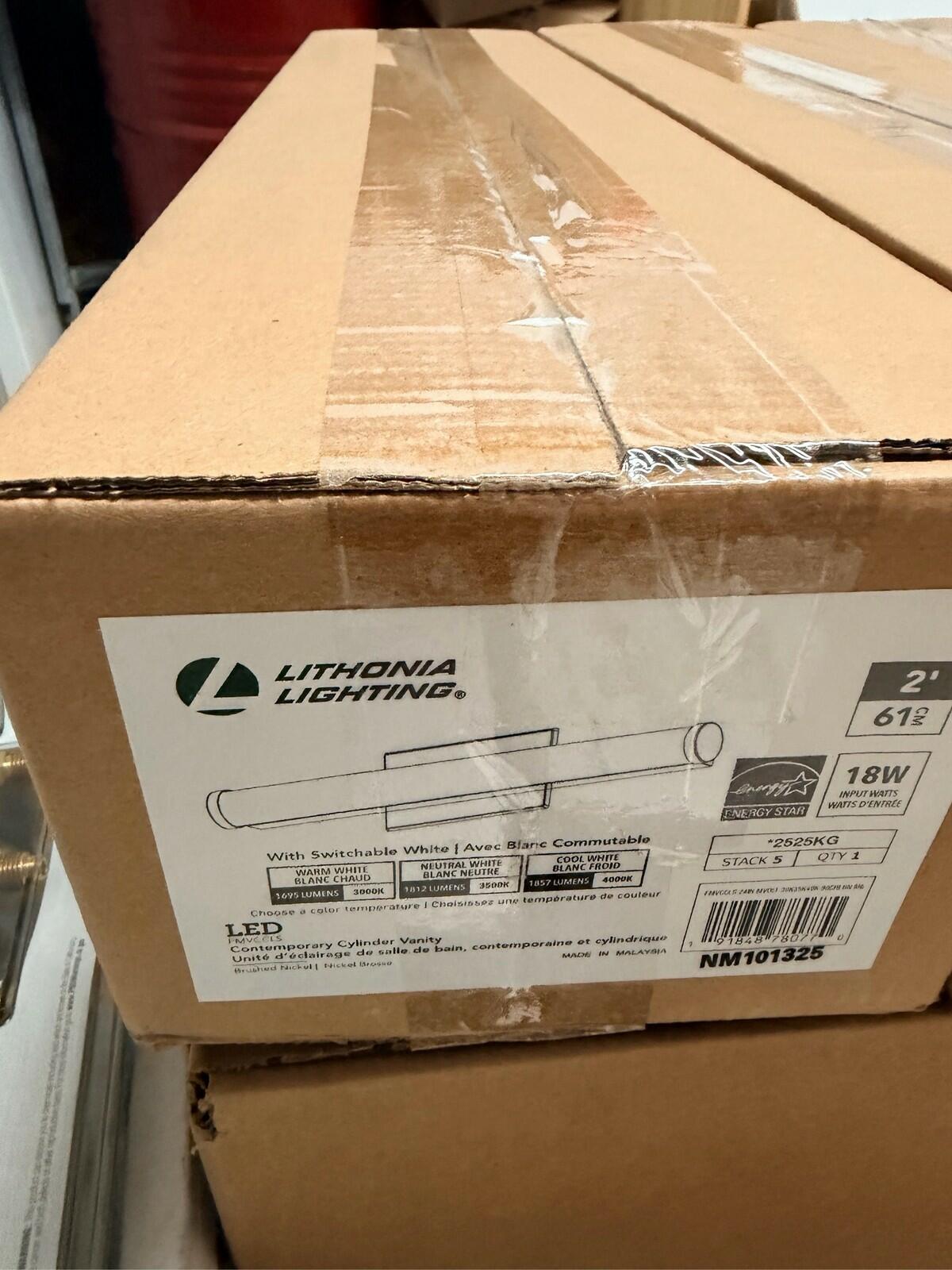 Lithonia Lighting 24-inch LED Cylinder Vanity Light