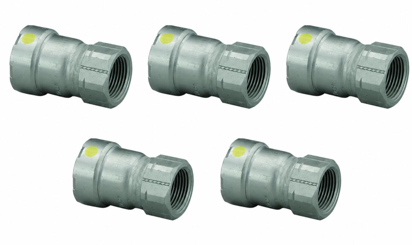 Viega 3/4" Press x 3/4" Adapter in Carbon Steel 25136 Lot of 5 pieces