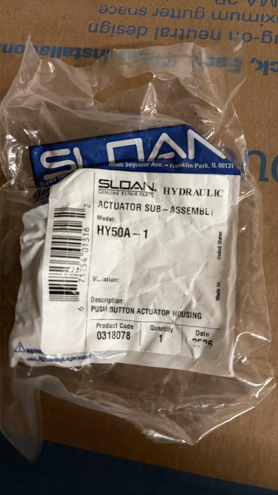 Sloan HY50A-1 Hydraulic Actuator Push Button 0318078