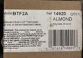 Cadet BTF2A 2-Pole Baseboard Thermostat Kit Almond 14920 lot of 3 Pcs