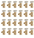 96 PCS  1/2 In Nom Comp Inlet X 3/8 In Od Comp Multi-Turn Angle Valve, Brass