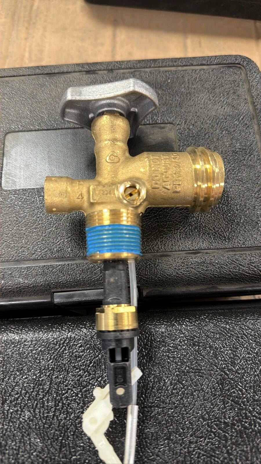 LP OPD Valve for Propane Cylinder Tank Dip Tube 3/4" NGT Brass