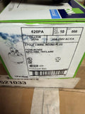 Leviton 620PA 20A 250V 2-Pole 3-Wire Round Plug Yellow, lot of 10