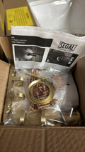 Segal Jimmy Proof Single Cylinder Deadbolt Lock Brass Finish