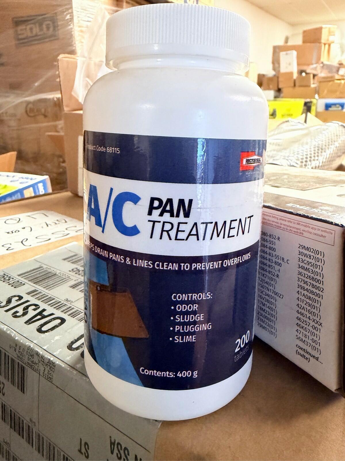 Rectorseal 68115 AC Pan Treatment Tablets HVAC Drain Line Cleaner, 200 Count, Lot of 5
