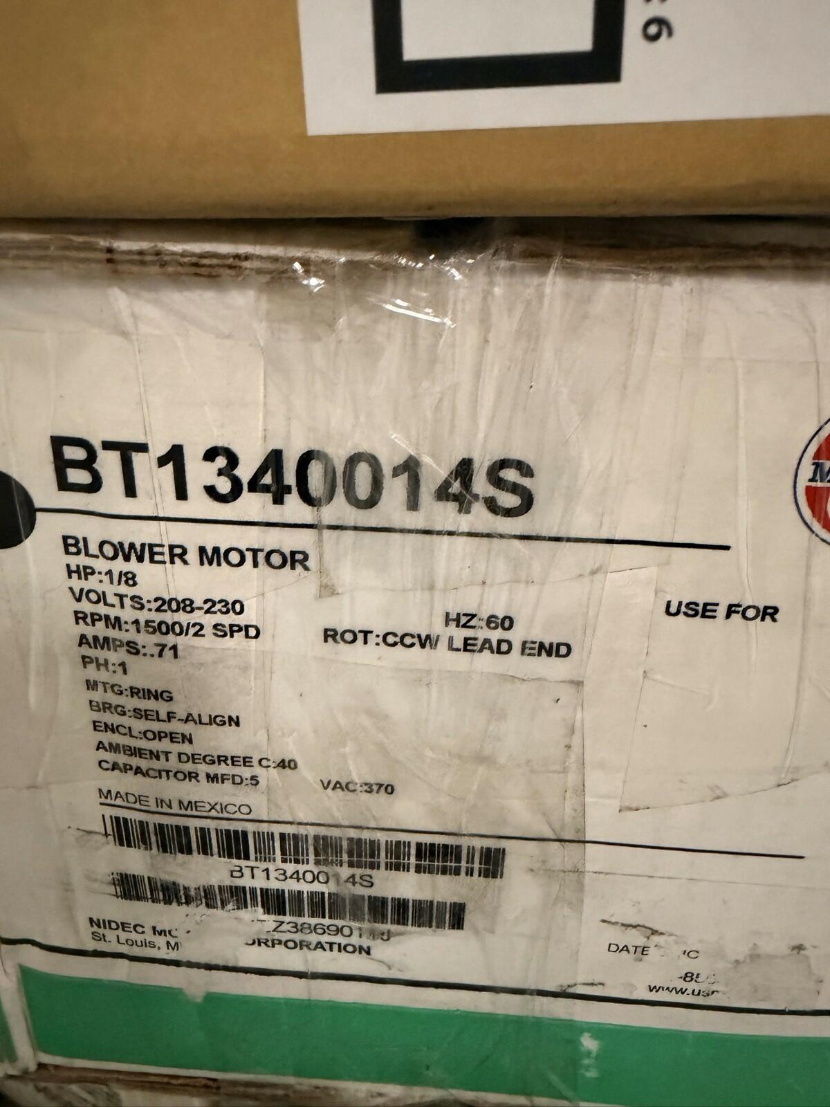 BLOWER MOTOR 1/8HP BT1340014S